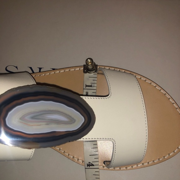 Gabriela Hearst Hades agate embellished sandals, size 40(US9,5-10). White - Picture 11 of 17